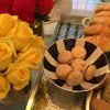 Flowers and cookies