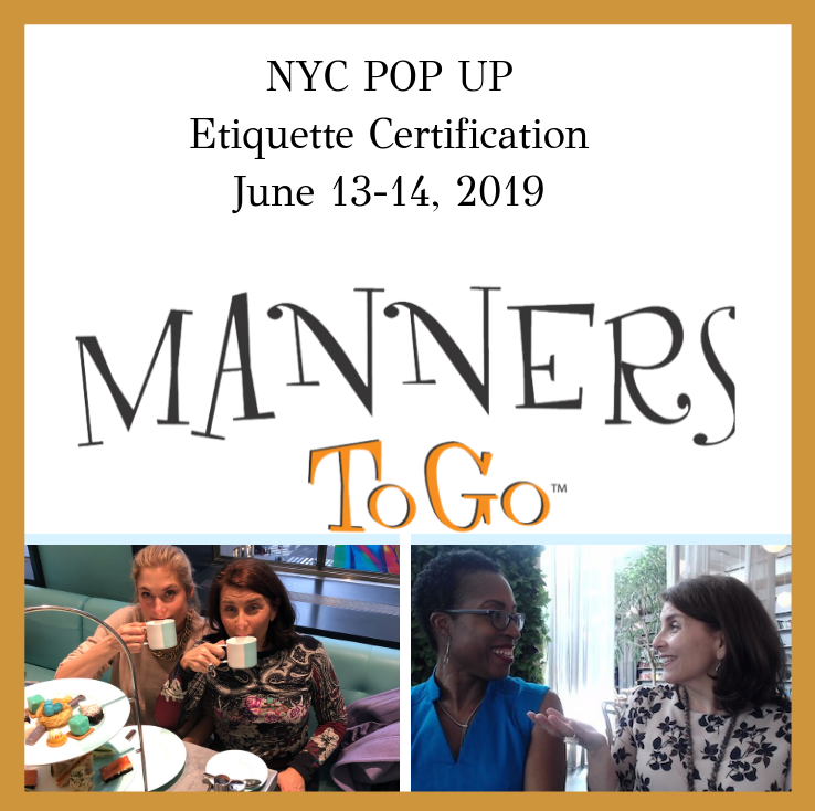 NYC Etiquette Certification Pop Up