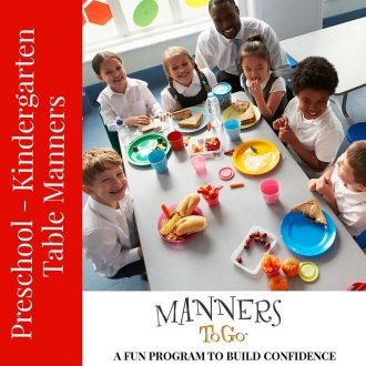 Preschool Table Manners curriculum