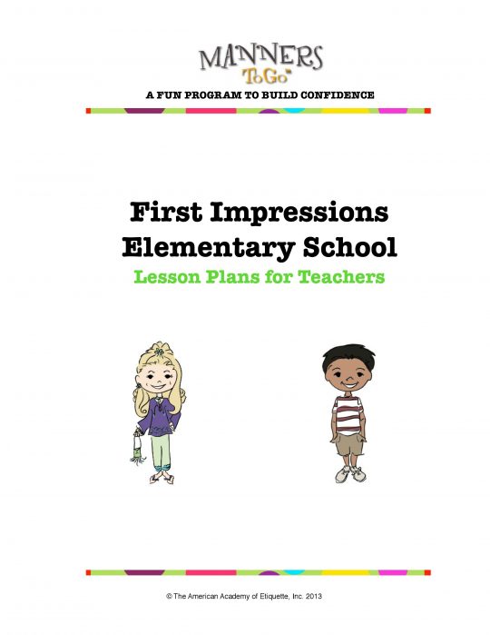 First Impression curriculum sample 1