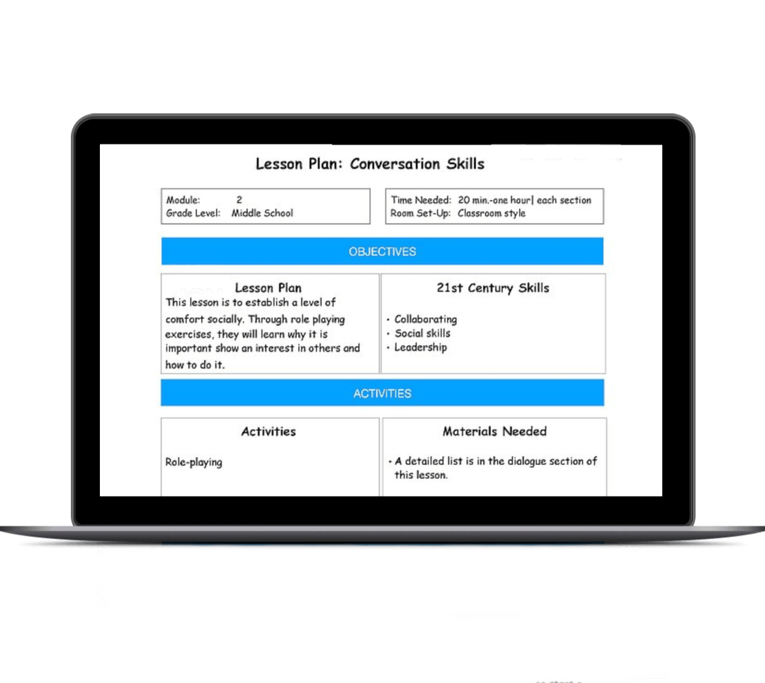 Lesson plan on computer