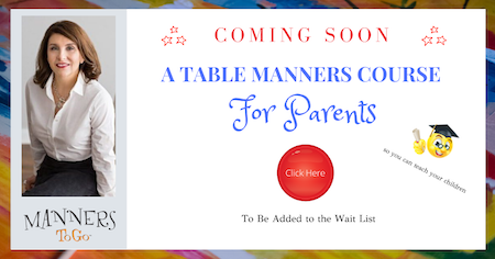 Teach table manners at home