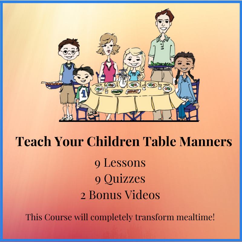 Teach Table Manners course for parents