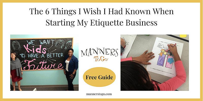 6 Things Needed to start an etiquette business