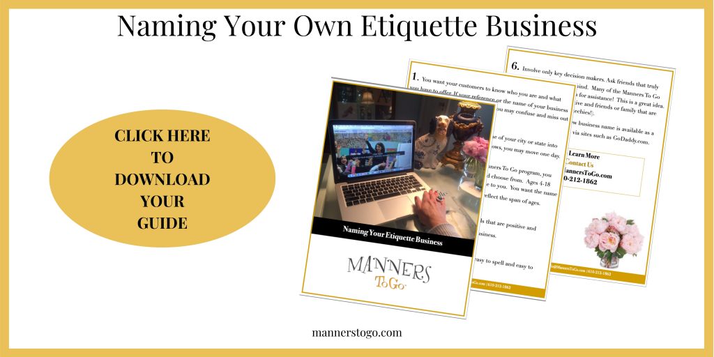 Start an Etiquette Business