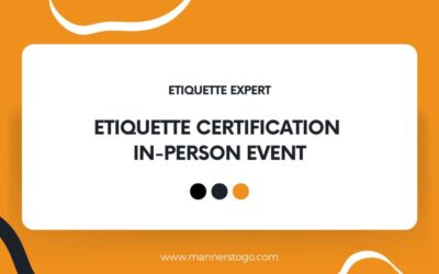 Etiquette Certification In-Person Event