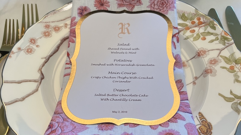 how to create a menu card and the etiquette of