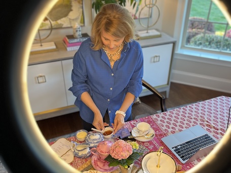 Virtual Afternoon Tea Etiquette Instruction