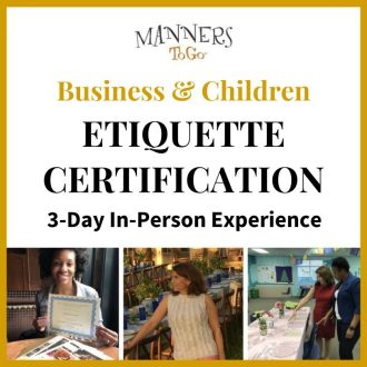 Business and Children Etiquette 3-Day In-Person Training Program