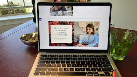 Behind the Scenes of an Etiquette Expert’s Website 